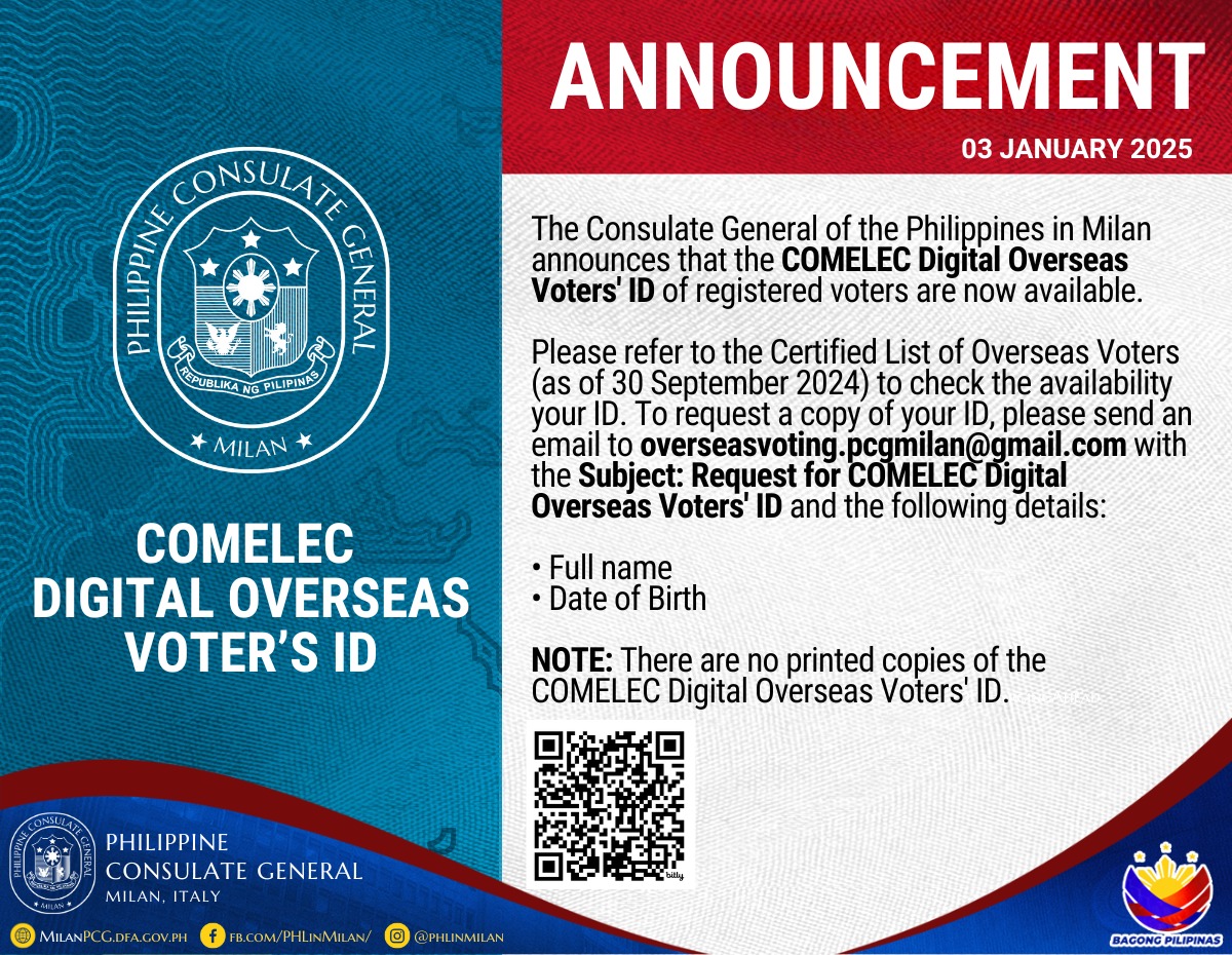 COMELEC Digital Overseas Voters ID rev